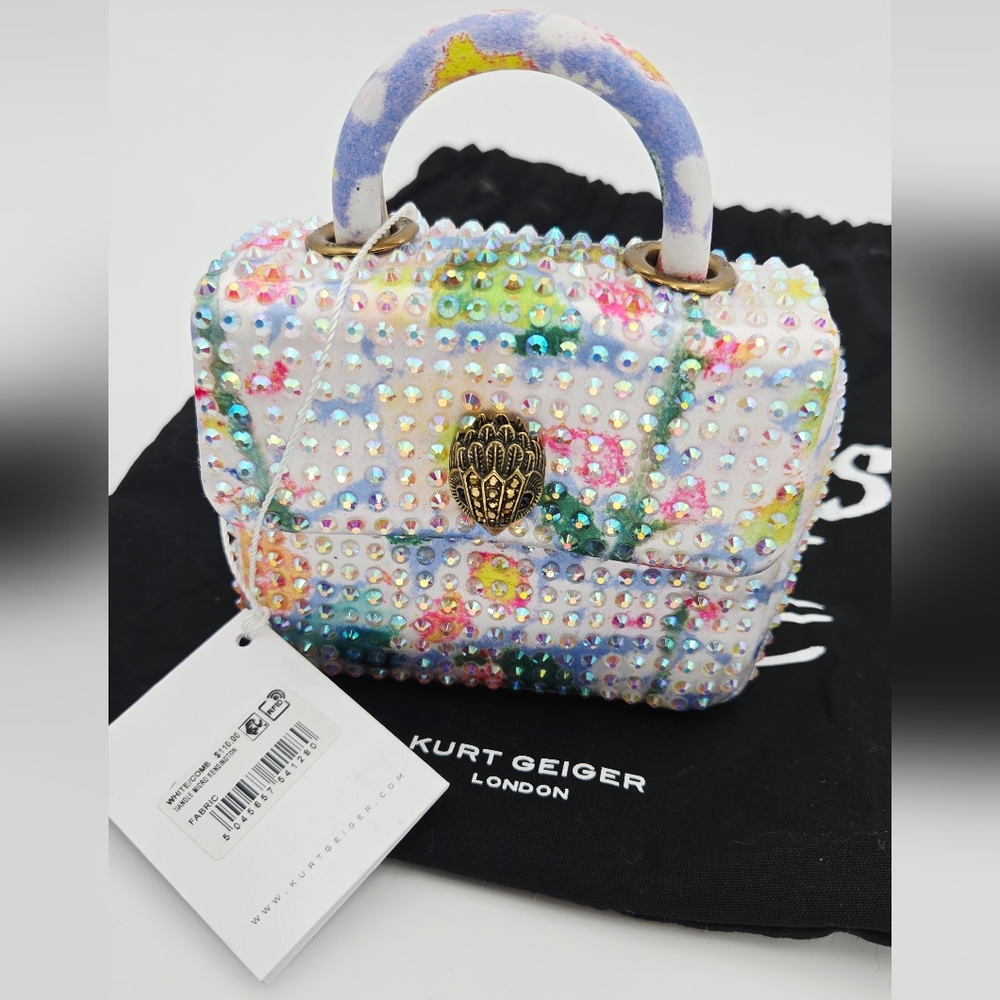 Kurt Geiger London NWT Kensington Top Handle Micro Bag - Picture 6 of 10